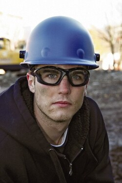 MSC&nbsp;Fibre-Metal Roughneck Hard Hat, Type 1, Class G, Fiberglass, 8-Point Ratchet Suspension, 1 ea.