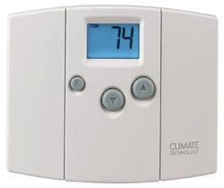 MSC&nbsp;Supco Digital Wall Thermostat, Single Stage, Non-Programmable, Backlit, 1 ea