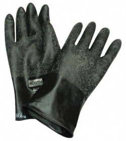 MSC&nbsp;Honeywell North Chemical-Resistant Gloves, Butyl, 32 mil, Unsupported, 1 ea