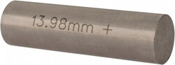 MSC&nbsp;Vermont Gage Class ZZ Plus Plug Gage, 13.98 mm, Steel, 1 ea