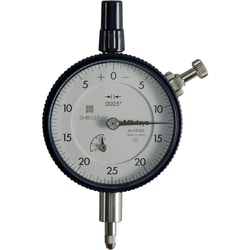 MSC&nbsp;Mitutoyo 2922SB Dial Indicator, 0.125 in. Range, 0.0005 in. Graduation, Flat Back, 1 ea.