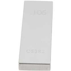 MSC&nbsp;Value Collection Rectangle Steel Gage Block, 0.106 in., Grade AS-1, 1 ea.