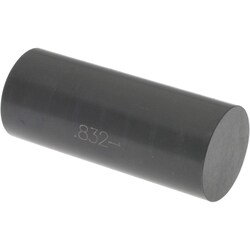 MSC&nbsp;SPI Plug Gage, 0.832 in. Diameter, Black Oxide, 1 ea.