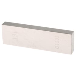 MSC&nbsp;Value Collection Rectangle Steel Gage Block, 0.131 in., AS-1, 1 ea.