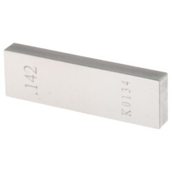 MSC&nbsp;Value Collection Rectangular Steel Gage Block, 0.142 in., Grade AS-1, 1 ea.