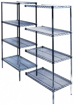 MSC&nbsp;Value Collection Wire Shelving, Zinc Finish, 24 in. x 36 in. x 63 in., 1 ea.