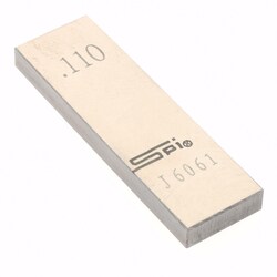 MSC&nbsp;SPI Rectangle Steel Gage Block, Grade 0, 0.11 in., 1 ea.