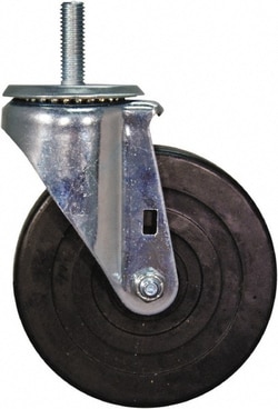 MSC&nbsp;Value Collection Swivel Caster, Hard Rubber, 300 Lb. Capacity, 1 ea.