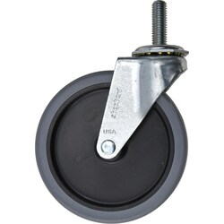 MSC&nbsp;Shepherd Swivel Caster, Polyurethane, 5 in. Diameter, 160 lb. Capacity, 1 ea.