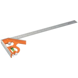 MSC&nbsp;Bahco Sliding Combination Square, Stainless Steel, 400 mm, 1 ea