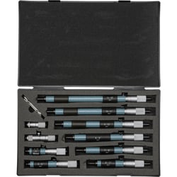 MSC&nbsp;Mitutoyo Tubular-Rod Inside Micrometer Set, 2 to 12 in., Carbide-Tipped, 10/Set