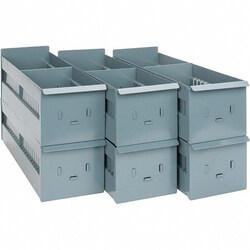 MSC&nbsp;Value Collection Bin Shelving Unit, Steel, Powder Coated, 1 ea