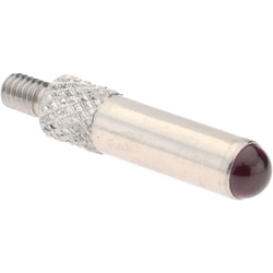MSC&nbsp;SPI Dial Indicator Contact Point, Cupped Ball, Ruby, #4-48 Thread, 0.7500 in., 1 ea.