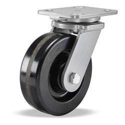 MSC&nbsp;Hamilton Workhorse Swivel Caster, Phenolic, 6 in. Wheel, 1,200 lb. Capacity, 1 ea.