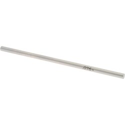 MSC&nbsp;SPI Class ZZ Minus Plug Gage, Steel, 0.0760 in. Diameter, 1 ea