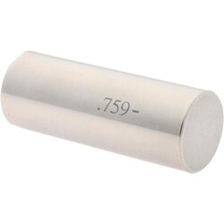 MSC&nbsp;SPI Class ZZ Minus Plug Gage, Steel, 0.7590 in. Diameter, 1 ea.