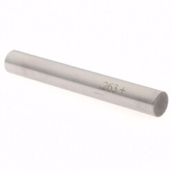 MSC&nbsp;SPI Class ZZ Plus Plug Gage, 0.2630 in. Diameter, Steel, 1 ea.