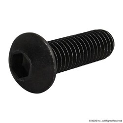 MSC&nbsp;80/20 Inc. Button Head Socket Cap Screw, Steel, M8x1.25, 25 mm, 1 ea