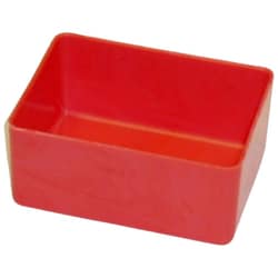 MSC&nbsp;Champion Tool Storage Drawer Bin, Plastic, Red, 3 in. Wide, 1 ea
