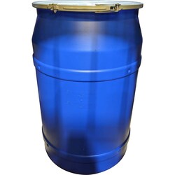 MSC&nbsp;Eagle Lab Pack Open Head Drum, 55 Gal., HDPE, Blue, 1 ea.
