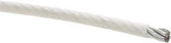 MSC&nbsp;Value Collection Aircraft Cable, Galvanized, Nylon Coated, 7/16 in. Diameter, 1 ft.