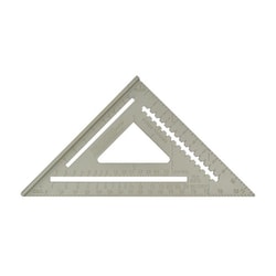MSC&nbsp;Johnson Level and Tool Rafter Square, Aluminum, 12 in., 1 ea.