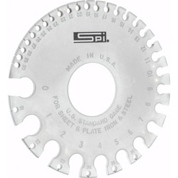 MSC&nbsp;SPI Wire and Sheet Metal Gage, Steel, 3.25 in. Diameter, 1 ea.