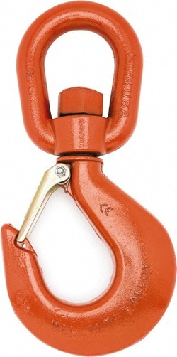 MSC&nbsp;Campbell Swivel Hoist Hook, Alloy Steel, 3 Ton Capacity, 1 ea