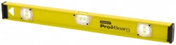 MSC&nbsp;Stanley Workmaster I-Beam Level, Aluminum, 48 in., 3 Vials, 1 ea.