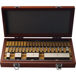 MSC&nbsp;Mitutoyo Square Gage Block Set, Steel, Grade AS-2, 36/Set