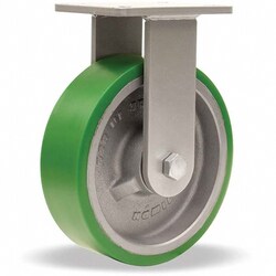 MSC&nbsp;Hamilton Caster Champion Rigid Caster, 10 in. Polyurethane, 3,000 lb. Capacity, 1 ea.