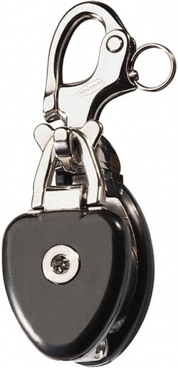 MSC&nbsp;Ronstan Snatch Pulley Block, 316 Stainless Steel, 5/8 in. Rope, 1 ea.