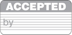 MSC&nbsp;Value Collection Accepted Safety Label, Self-Adhesive, Durable, 100/Pk.