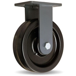 MSC&nbsp;Hamilton Rigid Top Plate Caster, Phenolic, 10 in. Wheel, 2,900 lb. Capacity, 1 ea.
