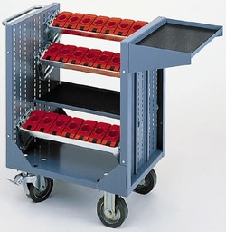 MSC&nbsp;Lista CNC Tool Cart, 40 Taper Size, 21 Capacity, 2,400 lb. Load Capacity, 1 ea.
