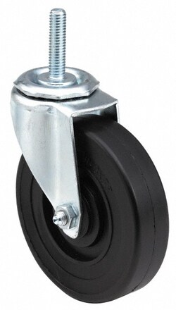 MSC&nbsp;E.R. Wagner Swivel Caster, Polyolefin, 5 in. Dia., 280 lb. Capacity, 1 ea.