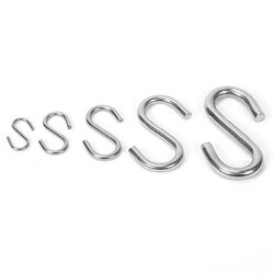 MSC&nbsp;Worksmart S-Hook, Low Carbon Steel, Electrogalvanized, 26 Lb. Capacity, 1 ea.