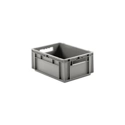 MSC&nbsp;SSI Schaefer Polypropylene Storage Tote, Gray, 55 lb. Capacity, 1 ea.