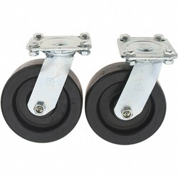MSC&nbsp;Value Collection Swivel Top Plate Caster, Polypropylene, 6 in. Wheel, 1,000 lb. Capacity, 2/Pk.