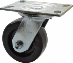 MSC&nbsp;Albion Swivel Top Plate Caster, Phenolic, 5 in., 1,000 lb. Capacity, 1 ea.