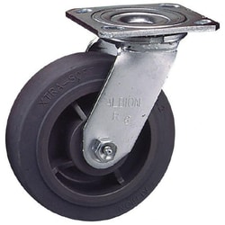 MSC&nbsp;Albion Rigid Top Plate Caster, Phenolic, 6 in. Wheel, 900 lb. Capacity, 1 ea.