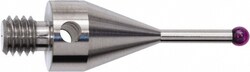 MSC&nbsp;Renishaw CMM Ball Stylus, 4 mm Ruby, 18 mm Length, M4 Thread, 1 ea