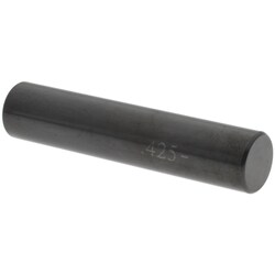 MSC&nbsp;SPI Plug and Pin Gage, Class ZZ Minus, 0.4250 in. Diameter, Black Oxide, 1 ea.