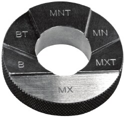 MSC&nbsp;GF Gage Threaded Pipe Ring, NPTF, 3/4-14, 6 Step, 1 ea.