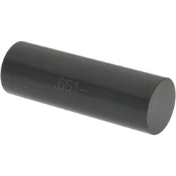 MSC&nbsp;SPI Swiss Precision Instruments Class ZZ Minus Pin Gage, 0.661 in. Diameter, Black Oxide, 1 ea