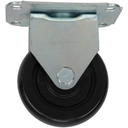 MSC&nbsp;E.R. Wagner Rigid Top Plate Caster, 3 in. Diameter, Polyolefin Wheel, 125 lb. Capacity, 1 ea.