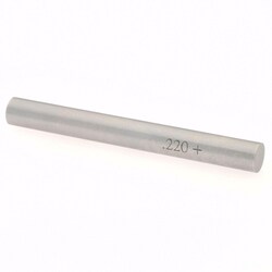MSC&nbsp;SPI Class ZZ Plus Plug Gage, Steel, 0.2200 in. Dia., 1 ea.
