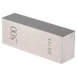 MSC&nbsp;Value Collection Rectangle Steel Gage Block, 0.5 in., Grade AS-1, NIST Certified, 1 ea.