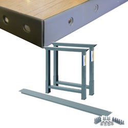 MSC&nbsp;Value Collection Industrial Work Bench, Steel and Hardboard, 60 in. x 30 in., 2,500 lb. Capacity, 1 ea.
