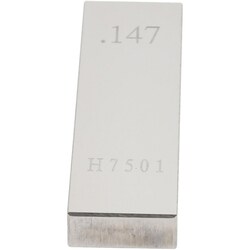 MSC&nbsp;Value Collection Rectangular Steel Gage Block, 0.147 in., Grade AS-1, 1 ea